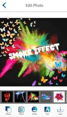 Emulate Android APK Smoke Effect Art: Name Art Makers