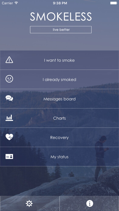 Emulate iPhone app SmokeLess Quit using MyAndroid Emulate iPhone app SmokeLess Quit using MyAndroid