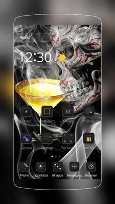 Emulate Android APK Smoke skull drink theme Emulate Android APK Smoke skull drink theme