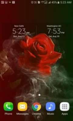 Emulate Android APK Smoky Rose Live Wallpaper
