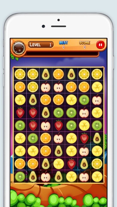 Emulate iPhone app Smoothie Fruit : Match 3 Game using MyAndroid