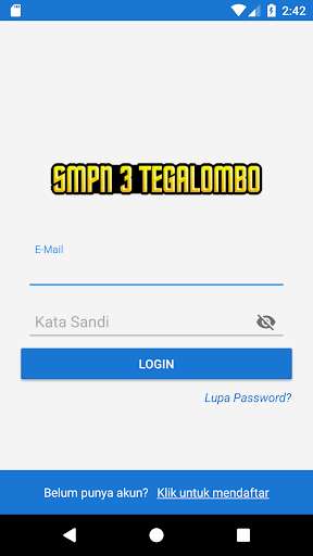 Run android online APK SMPN 3 TEGALOMBO from MyAndroid or emulate SMPN 3 TEGALOMBO using MyAndroid