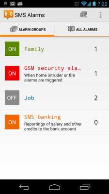 Emulate Android APK SMS Alarms