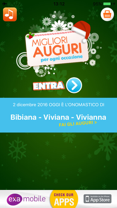 Emulate iPhone app SMS Auguri using MyAndroid