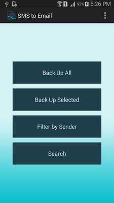 Emulate Android APK SMS Backup to Email