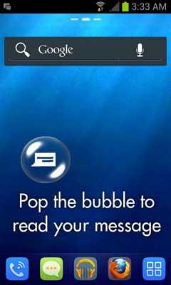 Emulate Android APK SMSBubbles Free Live Wallpaper