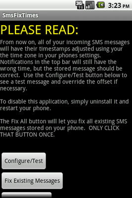 Emulate Android APK SmsFixTimes
