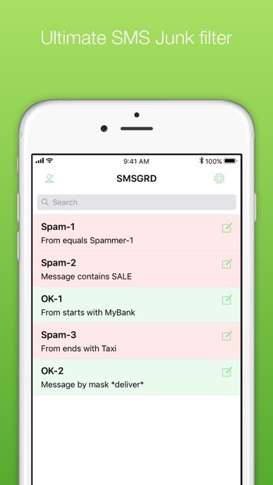 Emulate iPhone app SMSGRD PRO: SMS spam blocker using MyAndroid Emulate iPhone app SMSGRD PRO: SMS spam blocker using MyAndroid