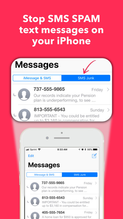 Emulate iPhone app SMS Junk Filter using MyAndroid Emulate iPhone app SMS Junk Filter using MyAndroid