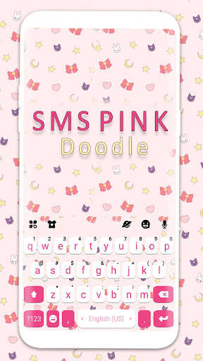 Run android online APK SMS Pink Doodle Keyboard Background from MyAndroid or emulate SMS Pink Doodle Keyboard Background using MyAndroid