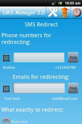 Emulate Android APK SMS Redirect via/to SMS/Email Emulate Android APK SMS Redirect via/to SMS/Email