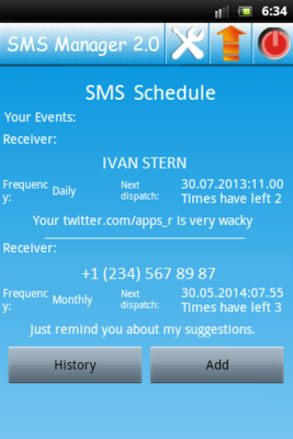 Emulate Android APK SMS Scheduler 2.0