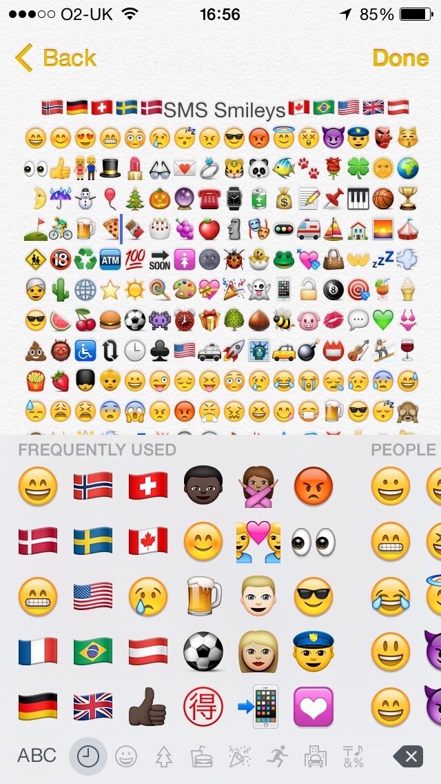 Emulate iPhone app SMS Smileys using MyAndroid