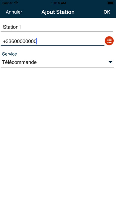 Emulate iPhone app Sms Telecommande using MyAndroid