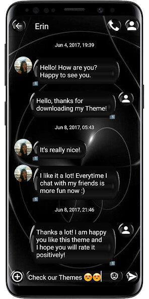 Run android online APK SMS Theme Sphere Black - chat from MyAndroid or emulate SMS Theme Sphere Black - chat using MyAndroid Run android online APK SMS Theme Sphere Black - chat from MyAndroid or emulate SMS Theme Sphere Black - chat using MyAndroid
