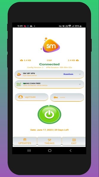 Run android online APK Sm UDP VPN from MyAndroid or emulate Sm UDP VPN using MyAndroid