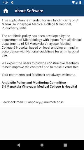 Run android online APK SMVMCH Antibiotic Policy from MyAndroid or emulate SMVMCH Antibiotic Policy using MyAndroid