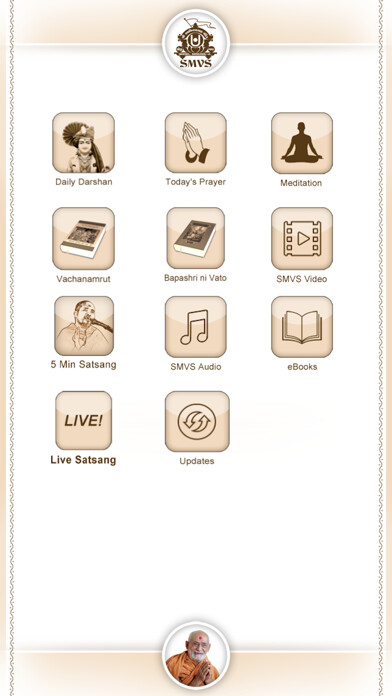 Emulate iPhone app SMVS Satsang using MyAndroid
