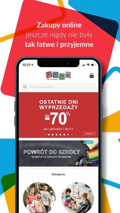 Emulate iPhone app SMYK – cały dla małych! using MyAndroid