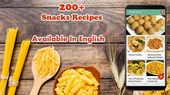Emulate Android APK Snacks Recipe in English (Free)