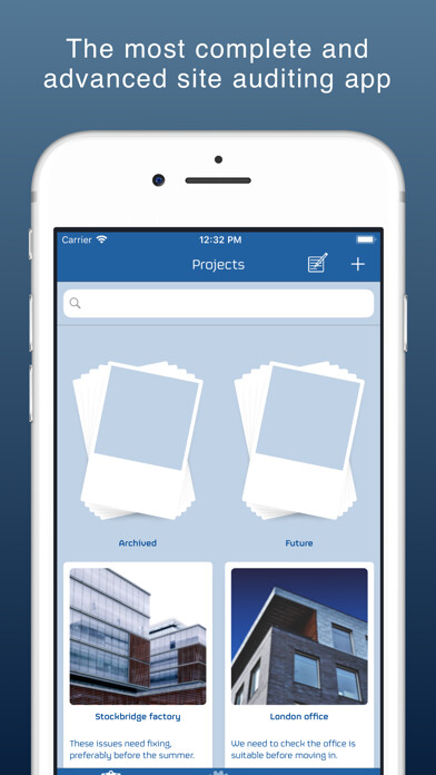 Emulate iPhone app Snag List Pro - Audit & Report using MyAndroid