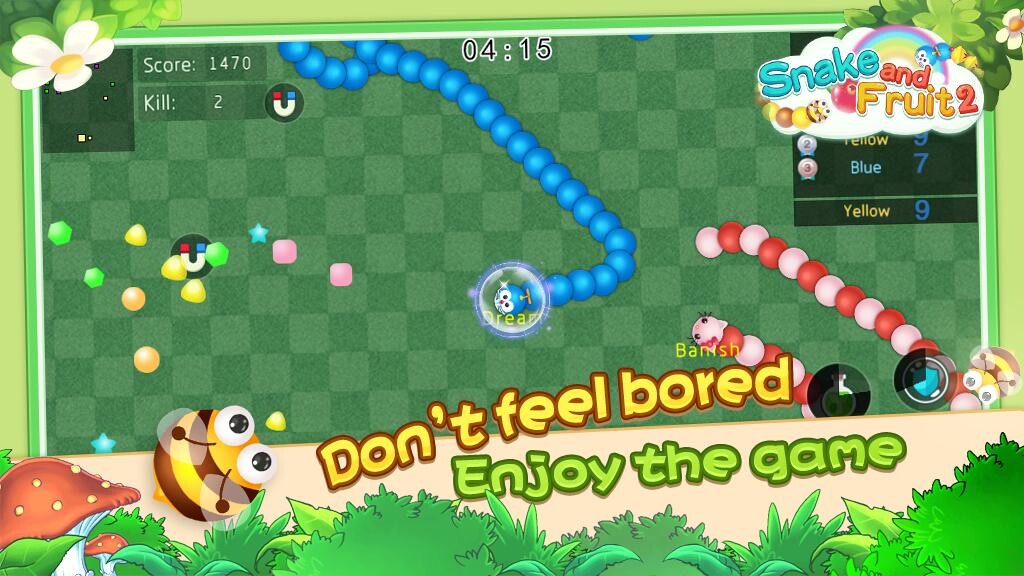 Run android online APK Snake and Fruit 2 from MyAndroid or emulate Snake and Fruit 2 using MyAndroid