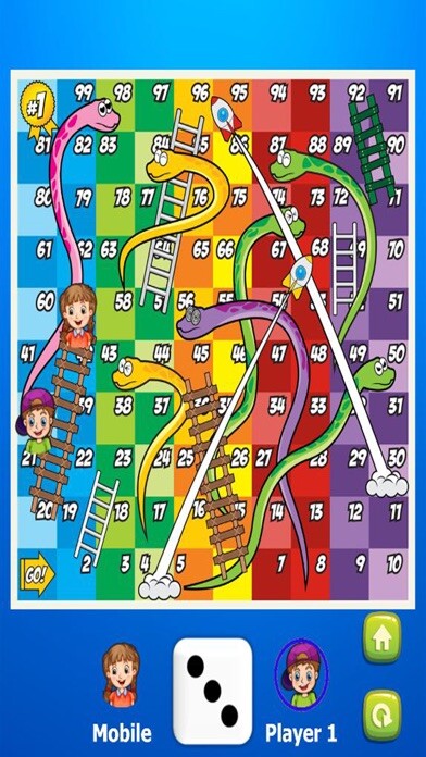 Emulate iPhone app Snake and Ladder Game - Play snake game using MyAndroid