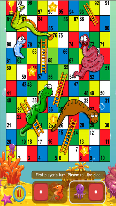 Emulate iPhone app Snake and Ladder Heroes  Aquarium Free Game using MyAndroid