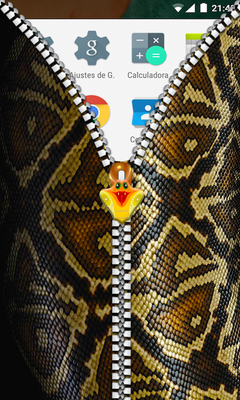 Emulate Android APK Snake Skin Zipper Lock Screen Emulate Android APK Snake Skin Zipper Lock Screen