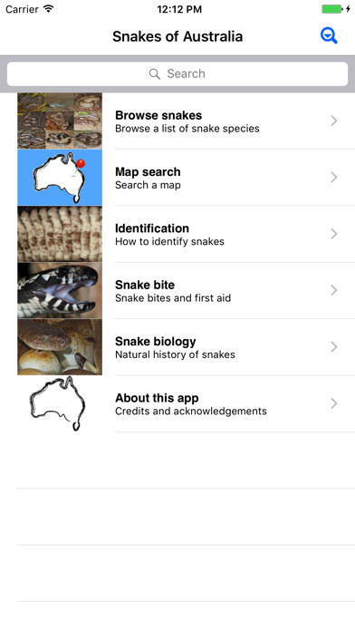 Emulate iPhone app Snakes of Australia using MyAndroid Emulate iPhone app Snakes of Australia using MyAndroid