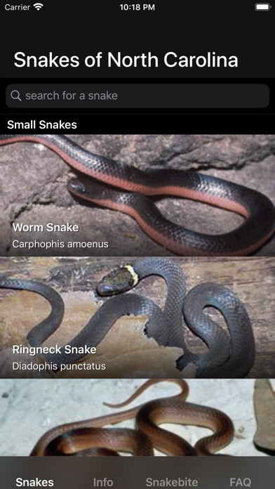 Emulate iPhone app Snakes of North Carolina using MyAndroid Emulate iPhone app Snakes of North Carolina using MyAndroid