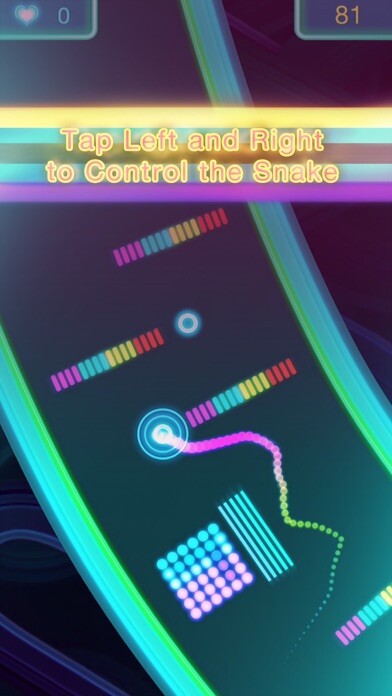 Emulate iPhone app Snaky Lines using MyAndroid