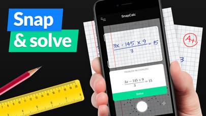 Emulate iPhone app SnapCalc - Math Problem Solver using MyAndroid