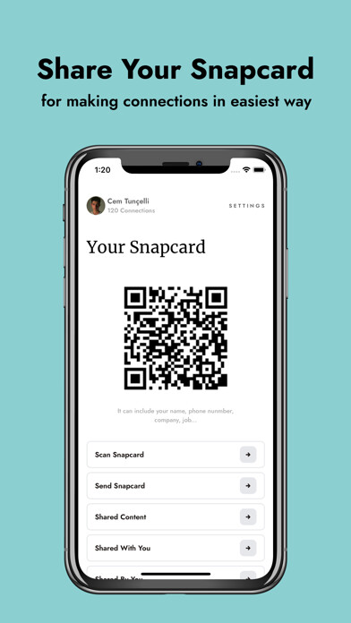 Emulate iPhone app Snapcard - Connect New Friends using MyAndroid