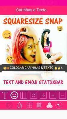 Emulate Android APK Snap Efeito Texto Insta Square