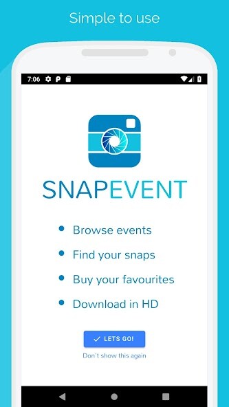 Run android online APK SnapEvent from MyAndroid or emulate SnapEvent using MyAndroid