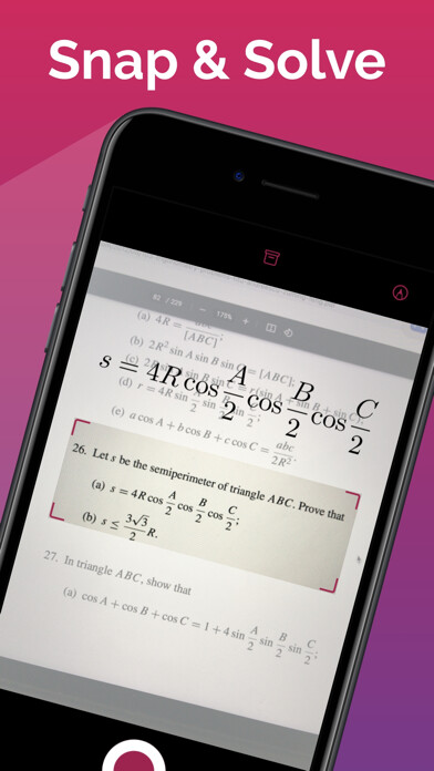 Emulate iPhone app SnapMath - Math Photo Solver using MyAndroid Emulate iPhone app SnapMath - Math Photo Solver using MyAndroid