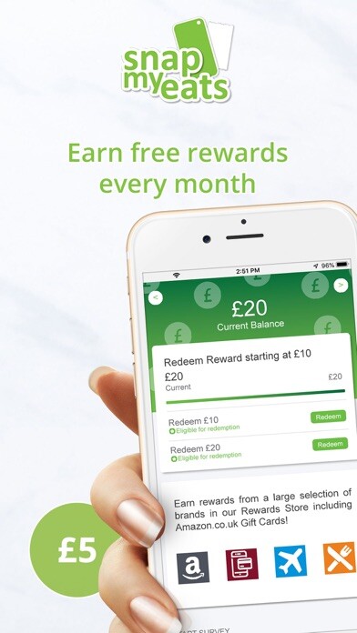 Emulate iPhone app SnapMyEats - Paid Surveys App using MyAndroid
