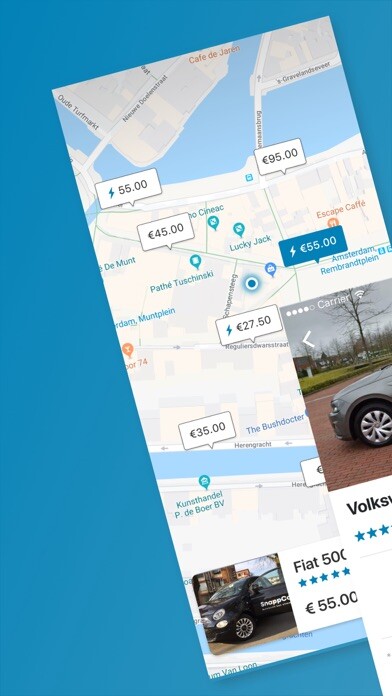 Emulate iPhone app SnappCar - Local carsharing using MyAndroid