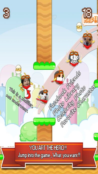 Emulate iPhone app Snappy Chicks : Flappy Friends using MyAndroid