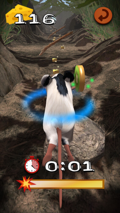 Emulate iPhone app Snappy Mouse Run-Dizzy Running using MyAndroid