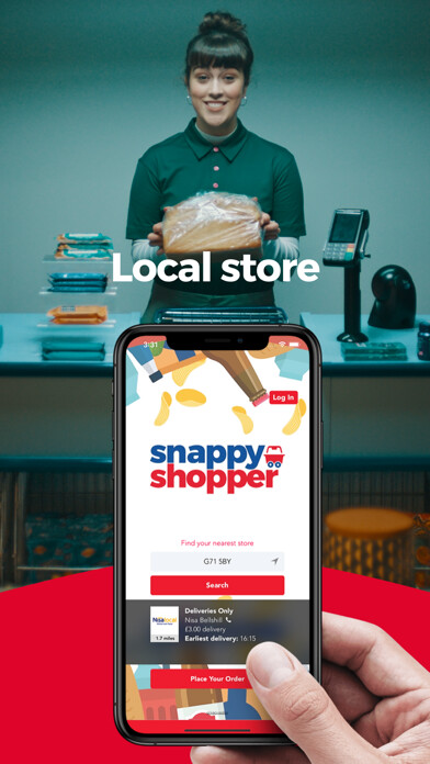 Emulate iPhone app SnappyShopper Grocery Delivery using MyAndroid