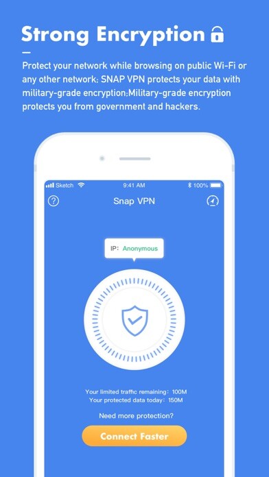 Emulate iPhone app Snap VPN - VPN Private Browser using MyAndroid
