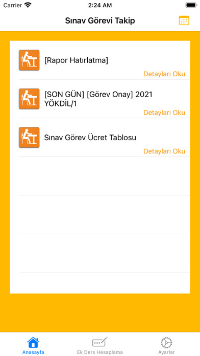 Emulate iPhone app Sınav Görevi Takip using MyAndroid Emulate iPhone app Sınav Görevi Takip using MyAndroid
