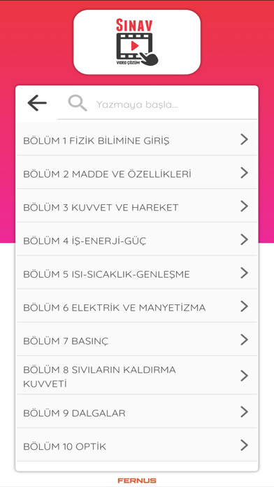 Emulate iPhone app Sınav Video Çözüm using MyAndroid