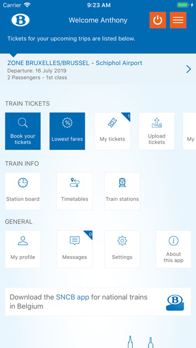 Emulate iPhone app SNCB International using MyAndroid Emulate iPhone app SNCB International using MyAndroid