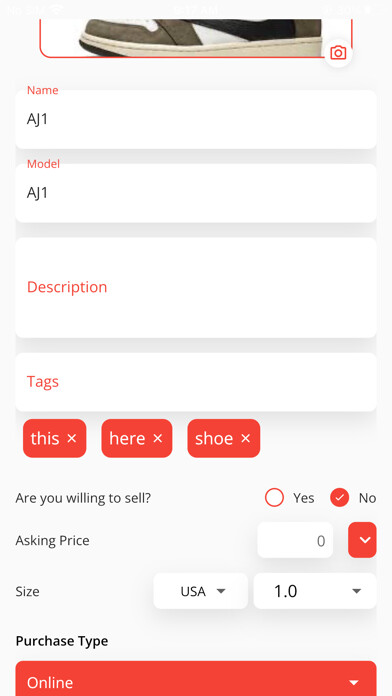 Emulate iPhone app Sneaker Keeper: Collection using MyAndroid Emulate iPhone app Sneaker Keeper: Collection using MyAndroid