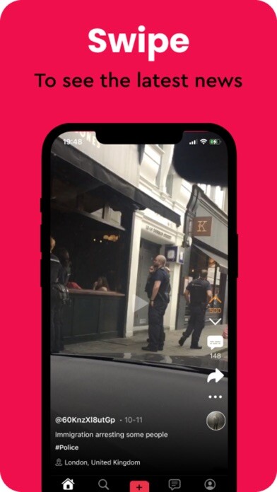 Emulate iPhone app SneakPeek - Live Video News using MyAndroid