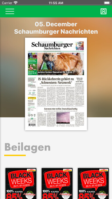 Emulate iPhone app SN E-Paper using MyAndroid