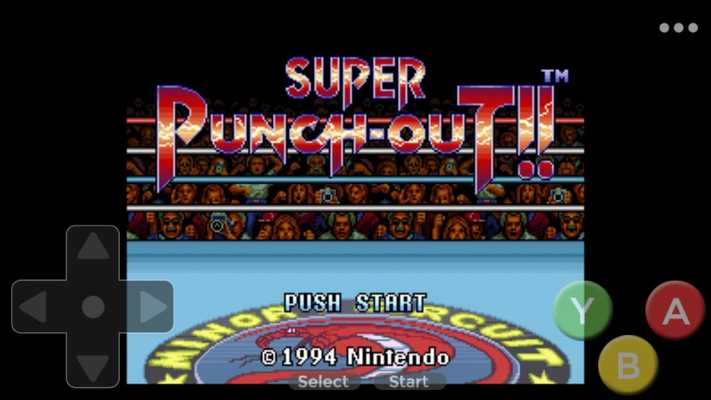 Emulate Android APK SNES PunchOut - Boxing Classic Game